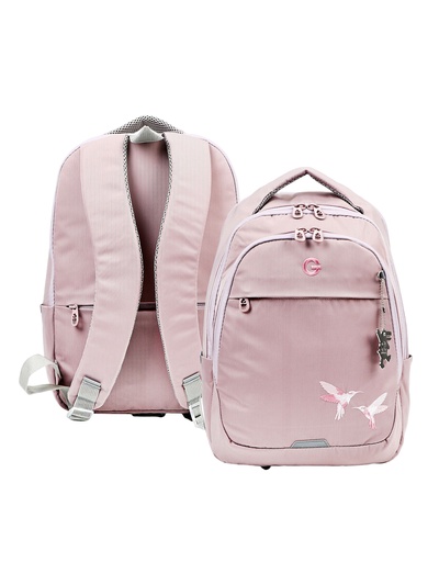 Рюкзак молодежный, эргономичная спинка, Grizzly 540, 40×29×20, отделение для ноутбука, розовый