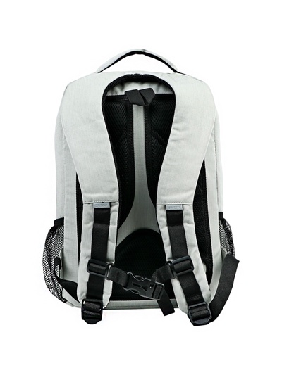 Рюкзак школьный, эргономичная спинка, Grizzly 556, 39×26×19, отделение для ноутбука, серый