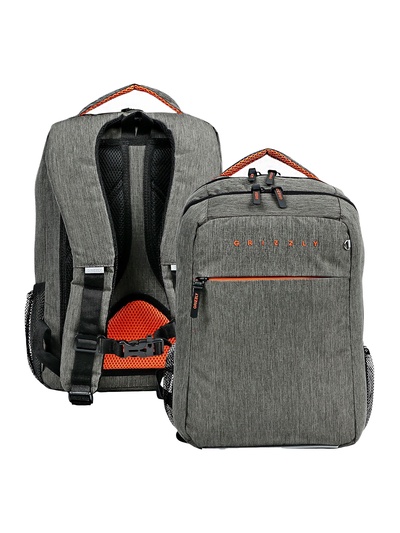 Рюкзак школьный, эргономичная спинка, Grizzly 556, 39×26×19, отделение для ноутбука, хаки