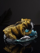Подставка для мелочей «Медведь с лососем», 9.5×15.5×17 см 10887461 - фото 16582990