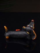 Фигурка полистоун «Такса счастливая», 4.5×9×4.3 см - фото 46007338