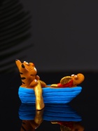 Фигурка полистоун «Кот в лодке с рыбкой», 4.2×5.8×5.4 см - Фото 4