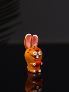 Фигурка полистоун «Зайчик с сердцем», 3.5×1.8×1.7 см - фото 46131624