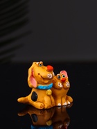 Фигурка полистоун «Котик с собачкой», 3.6×4.2×2.2 см - Фото 2