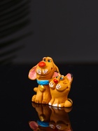 Фигурка полистоун «Котик с собачкой», 3.6×4.2×2.2 см  (артикул 10887472)  большой выбор товаров оптом и в розницу по низким ценам с доставкой