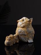 Фигурка полистоун «Сова и три совёнка», 8.3×12.5×6.5 см - фото 46007425