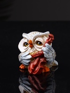 Фигурка полистоун «Сова с виолончелью», 5.7×5.1×6.2 см - фото 46007432