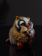 Фигурка полистоун «Сова кормит совёнка», 8×7.5×8.7 см - фото 46007434