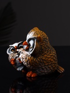 Фигурка полистоун «Сова кормит совёнка», 8×7.5×8.7 см - фото 46007437