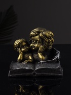 Фигурка полистоун «Ангелы с книгой», 9.5×11×9.7 см - фото 809001142