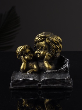 Фигурка полистоун «Ангелы с книгой», 9.5×11×9.7 см