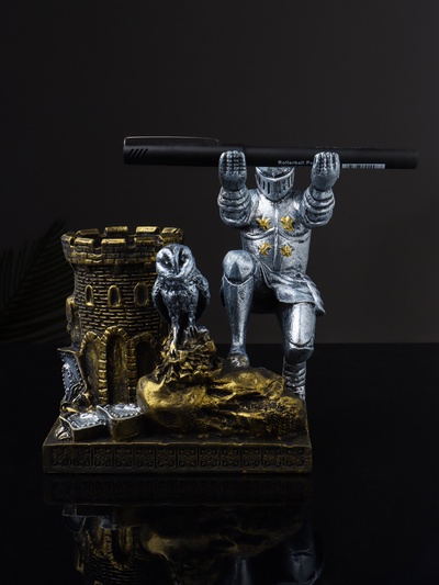 Органайзер для канцелярии «Рыцарь с совой», 15.5×14.5×9 см
