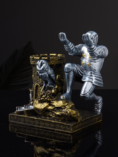 Органайзер для канцелярии «Рыцарь с совой», 15.5×14.5×9 см