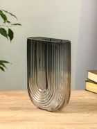 Ваза «Айрис», 23.5×17×7 см, стекло, серая 10872901