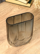 Ваза «Айрис», 23.5×17×7 см, стекло, серая 10872901