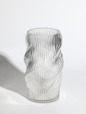 Ваза «Венди», 24.5×13×11 см, стекло, прозрачная