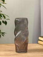 Ваза «Венди», 29×12×10 см, стекло, серая - Фото 1