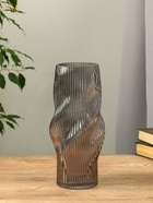 Ваза «Венди», 29×12×10 см, стекло, серая - Фото 2