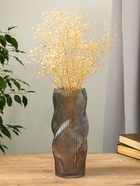 Ваза «Венди», 29×12×10 см, стекло, серая - Фото 3