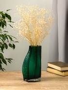 Ваза «Дженис», 25×12×8 см, стекло, зелёная - Фото 4