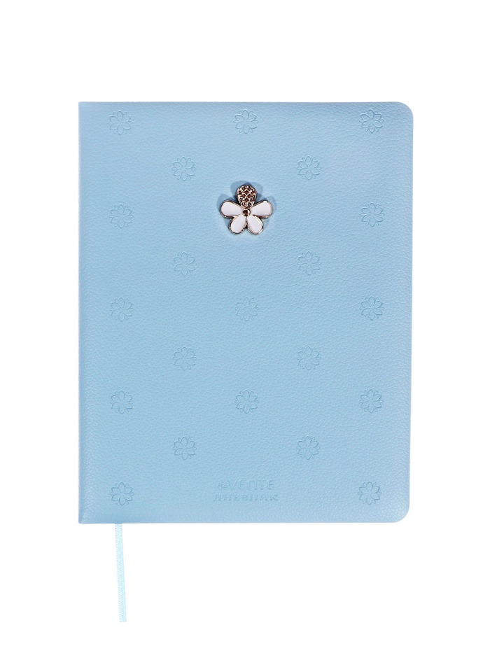 Дневник школьный 1-11 класс, deVENTE. deVENT.Flower, ляссе, голубой - Фото 1