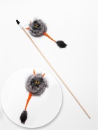 Дразнилка - удочка из меха кролика «Монстрик», на деревянной палочке, цвет МИКС - Фото 2