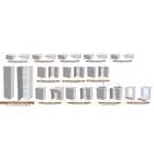 УЦЕНКА Кухня в потолок трехуровневая Престиж 3000, Белый/Мрамор золото МДФ - Фото 2