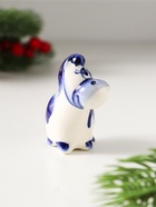 Фигурка фарфор «Конь Вася», 5.5×6×3 см, гжель - Фото 4