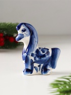 Фигурка фарфор «Лошадь Грива», 7.5×6.5×2.5 см, гжель - Фото 2