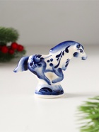 Фигурка фарфор «Конь Старт», 6×8×8 см, гжель - Фото 4