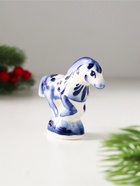 Фигурка фарфор «Конь Старт», 6×8×8 см, гжель - Фото 5