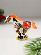 Фигурка фарфор «Конь Старт», 6×8×8 см, гжель, цветная, МИКС - Фото 2