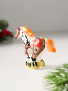 Фигурка фарфор «Конь Старт», 6×8×8 см, гжель, цветная, МИКС - Фото 3