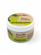 Скраб для тела соляной с маслами Ocean Spa зеленый чай и лемонграсс, 350 г - Фото 1