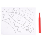 УЦЕНКА Набор для творчества: лунная фреска и волшебная вышивка "Космос" - Фото 3