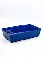 Клетка для кроликов, 60×36×32 см, усиленная, синяя - Фото 4