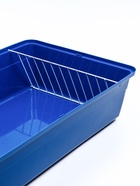 Клетка для кроликов, 60×36×32 см, усиленная, синяя - Фото 6