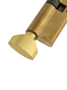 Цилиндровый механизм, 90 мм, с вертушкой, английский ключ, 5 ключей, цвет золото - Фото 2