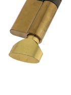 Цилиндровый механизм, 90 мм, с вертушкой, английский ключ, 5 ключей, цвет золото - Фото 3