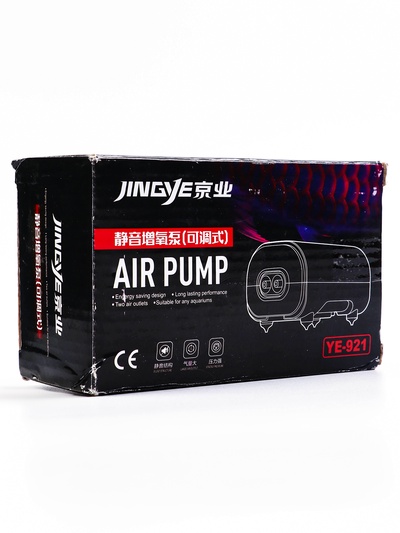 УЦЕНКА Компрессор для аквариума JINGYE YE-642, бесшумный, с регулировкой мощности, 4×4 л/мин,13 Вт