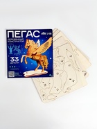 Конструктор деревянный 3д модель «Пегас», 33 детали - Фото 5