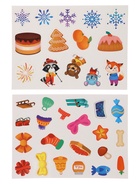 Книга с липучками «Новогодние липучки», 85 липучек - фото 809447519