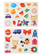 Книга с липучками «Новогодние липучки», 85 липучек - фото 809447521