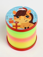 Пружинка радуга «Весёлая лошадь», d=5 см, МИКС - Фото 5