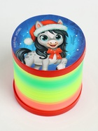 Пружинка радуга «Новогодняя лошадь», d=5 см, МИКС - Фото 5