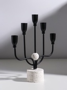 Подсвечник на 5 свечей «Канделябр. Пятизубец», d=2 см, чёрный, 21×7×26.8 см - Фото 2