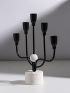 Подсвечник на 5 свечей «Канделябр. Пятизубец», d=2 см, чёрный, 21×7×26.8 см - Фото 3