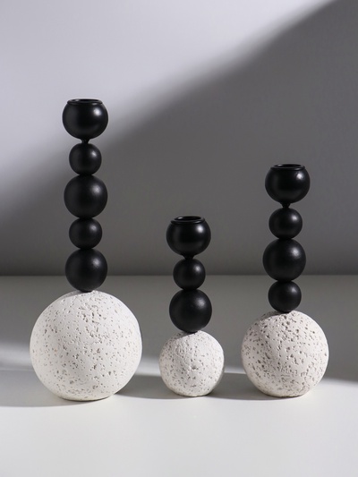 Набор подсвечников на 1 свечу «Шарики», d=2 см, 3 шт.