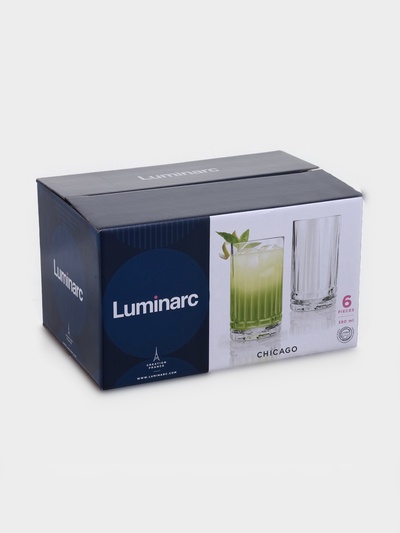 Набор стаканов Luminarc «Чикаго», 380 мл, 6 шт., стекло, прозрачный