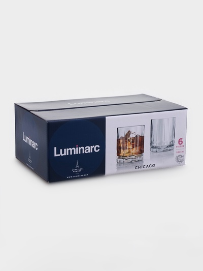Стаканы низкие Luminarc «Чикаго», 300 мл, набор 6 шт., стекло, прозрачные